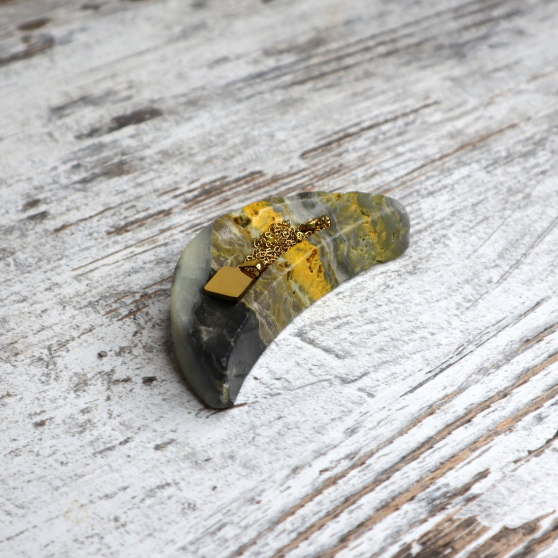 Bumblebee Jasper Mini Moon Bowl | Optimism, Courage &amp; Inspired Action
