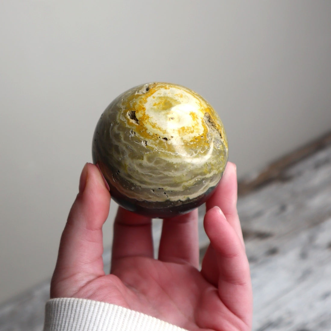 Bumblebee Jasper Sphere | Joyful Transformation, Confidence &amp; Vitality