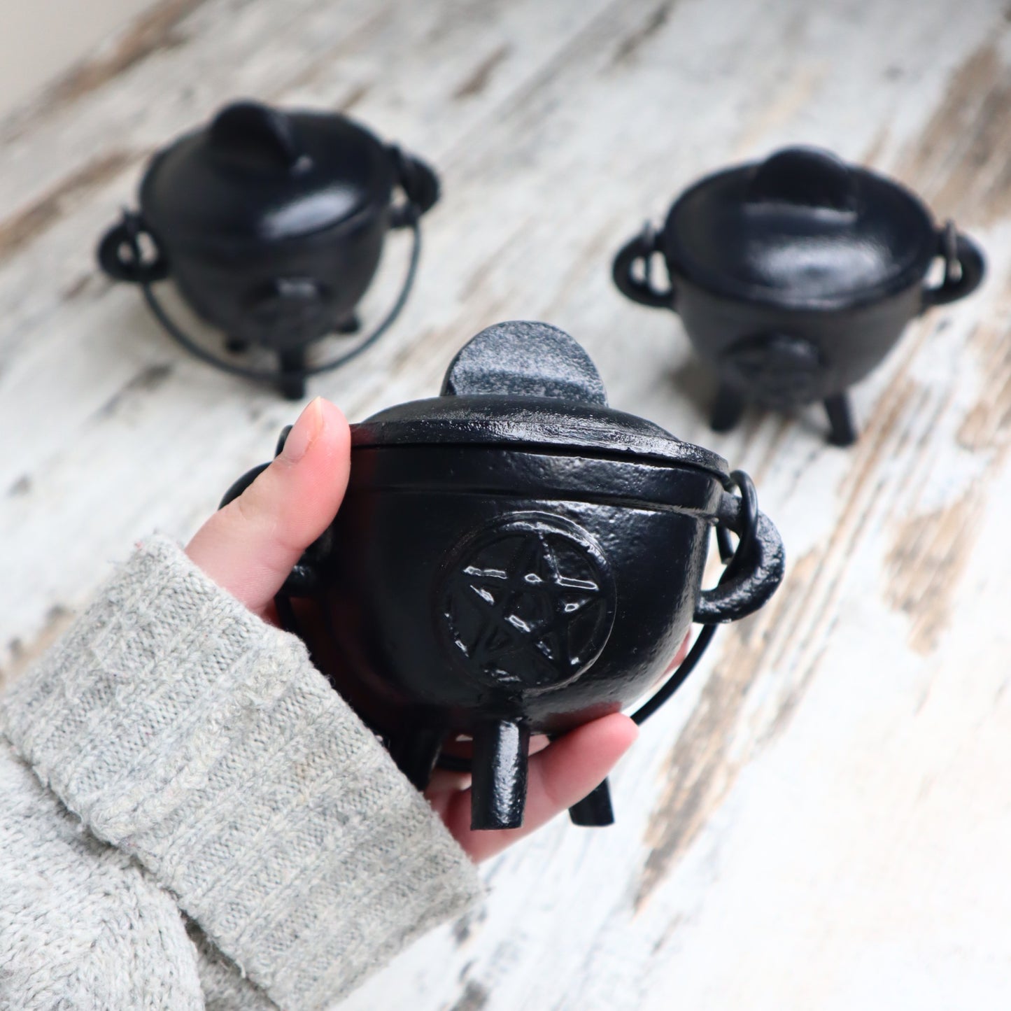 Cast Iron Pentagram Cauldron | Protection, Ritual & Sacred Intention