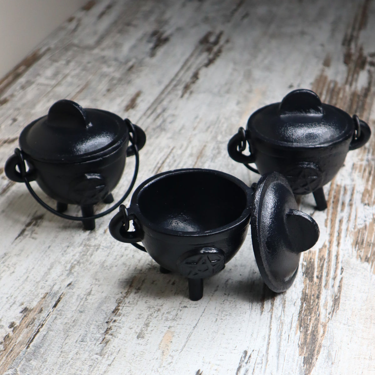 Cast Iron Pentagram Cauldron | Protection, Ritual &amp; Sacred Intention