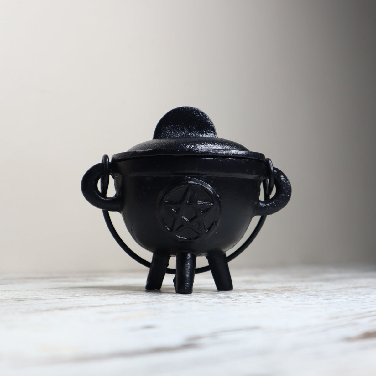 Cast Iron Pentagram Cauldron | Protection, Ritual &amp; Sacred Intention