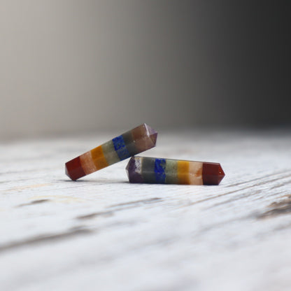 Chakra Bonded Double Terminated Mini Point | Balance, Flow & Energy Alignment