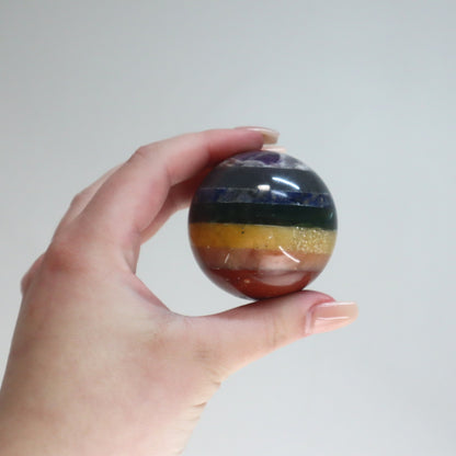 Chakra Bonded Crystal Sphere | Balance, Alignment & Wholeness