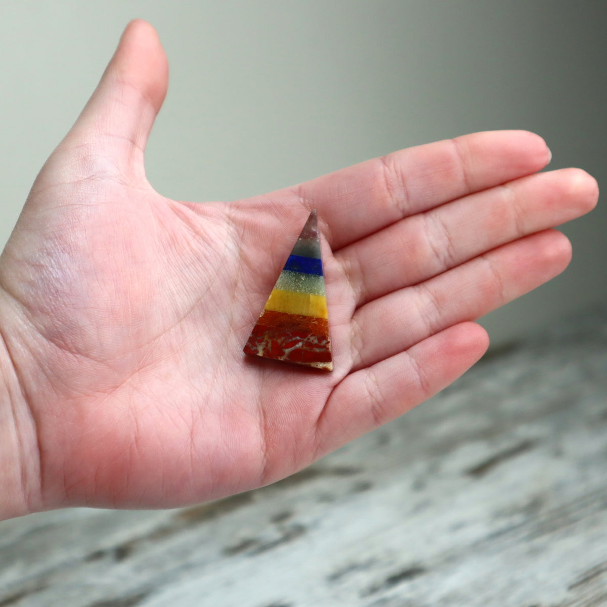 Chakra Bonded Mini Pyramid | Balance, Alignment &amp; Positive Energy
