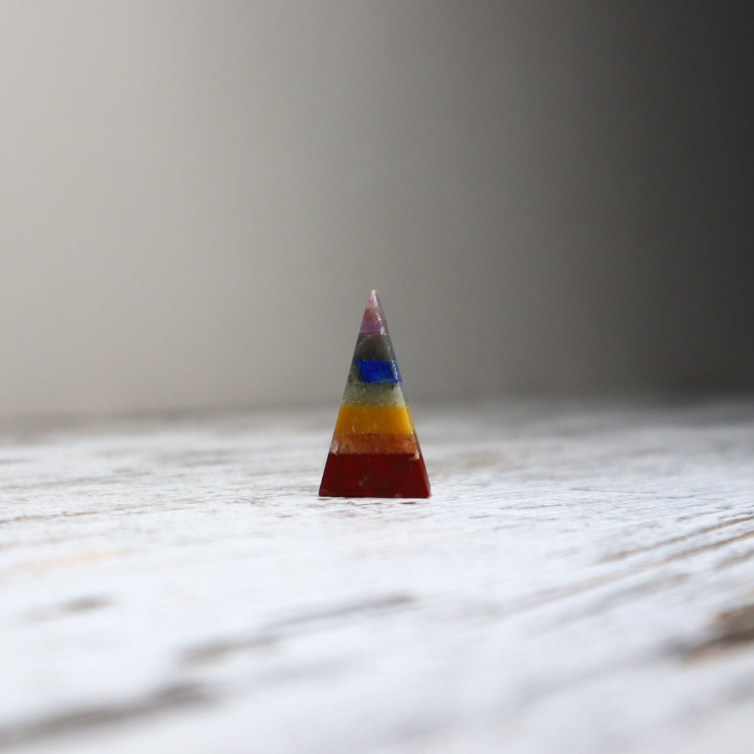 Chakra Bonded Mini Pyramid | Balance, Alignment &amp; Positive Energy