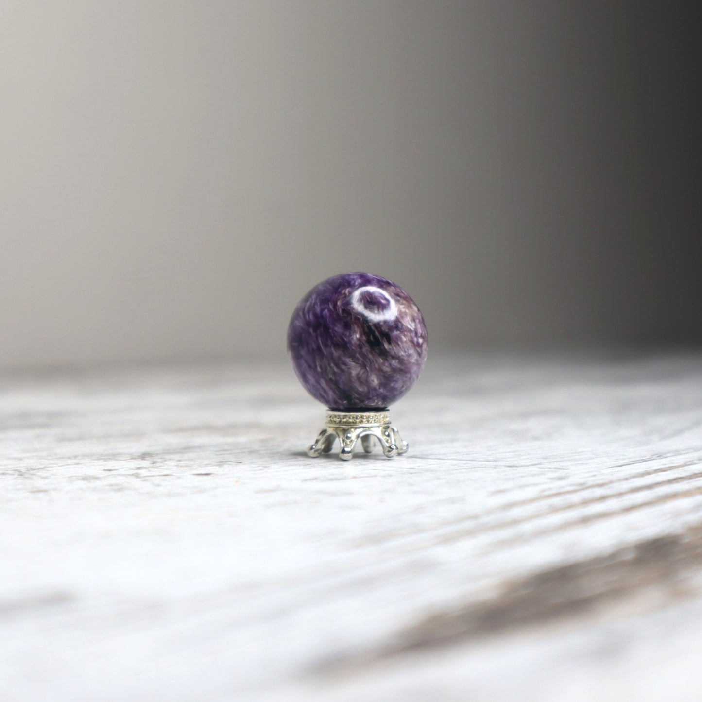 Charoite Mini Sphere | Intuition, Transformation & Soul Alignment
