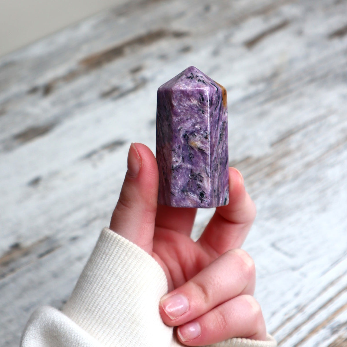 Charoite Tower | Soulful Transformation, Courage &amp; Inner Knowing
