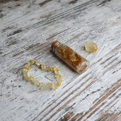 'Dream, Believe, Achieve' Chip Gift Box | Citrine