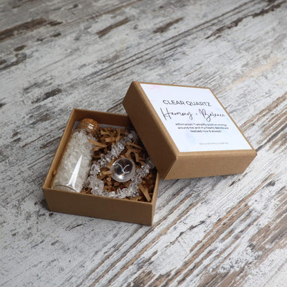 'Harmony + Balance' Chip Gift Box | Clear Quartz