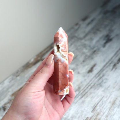 Cotton Candy Agate Tower | Joy, Nurturing & Emotional Harmony