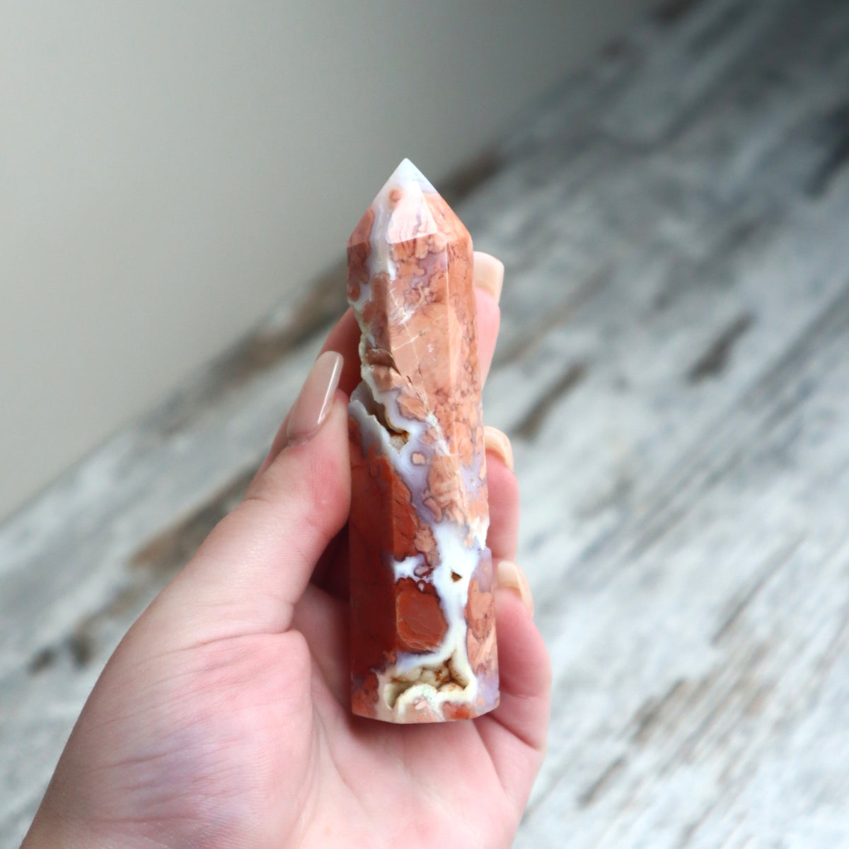 Cotton Candy Agate Tower | Joy, Nurturing &amp; Emotional Harmony