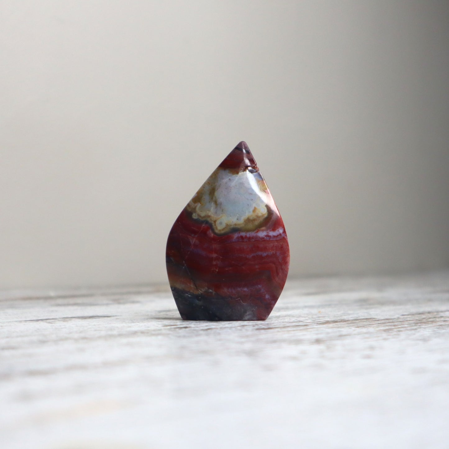 Crazy Lace Agate Tear Drop | Vitality, Joy & Grounded Strength