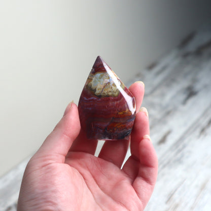 Crazy Lace Agate Tear Drop | Vitality, Joy & Grounded Strength