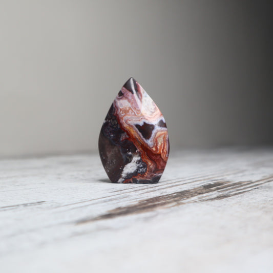 Crazy Lace Agate Teardrop | Grounded Joy & Inner Balance