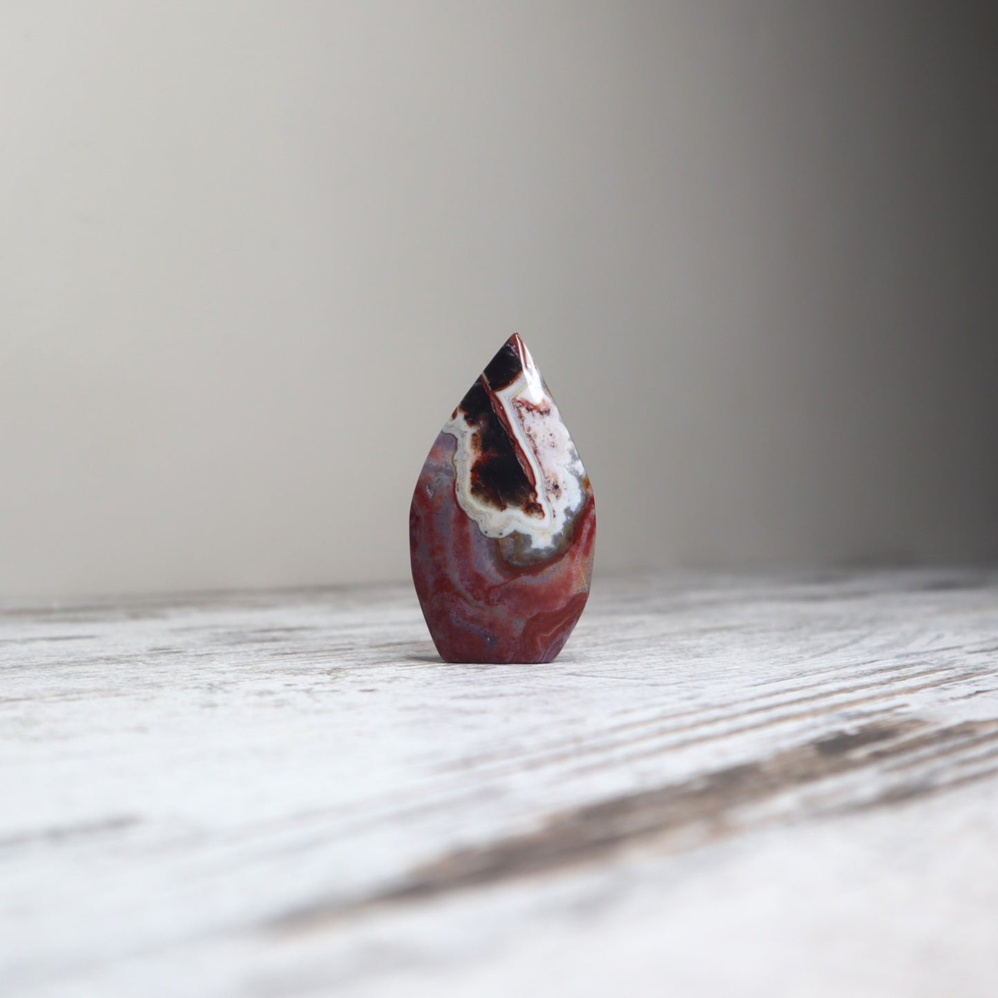 Crazy Lace Agate Teardrop | Grounded Strength & Emotional Flow