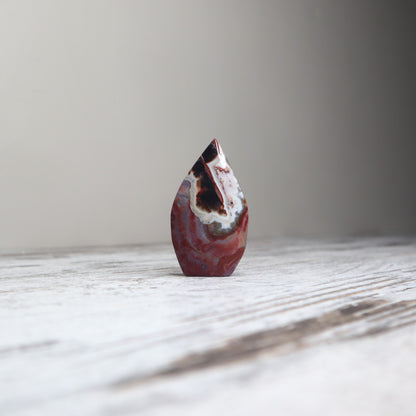 Crazy Lace Agate Teardrop | Grounded Strength & Emotional Flow