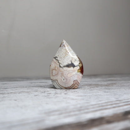 Crazy Lace Agate Teardrop | Balance, Grounding & Soft Strength