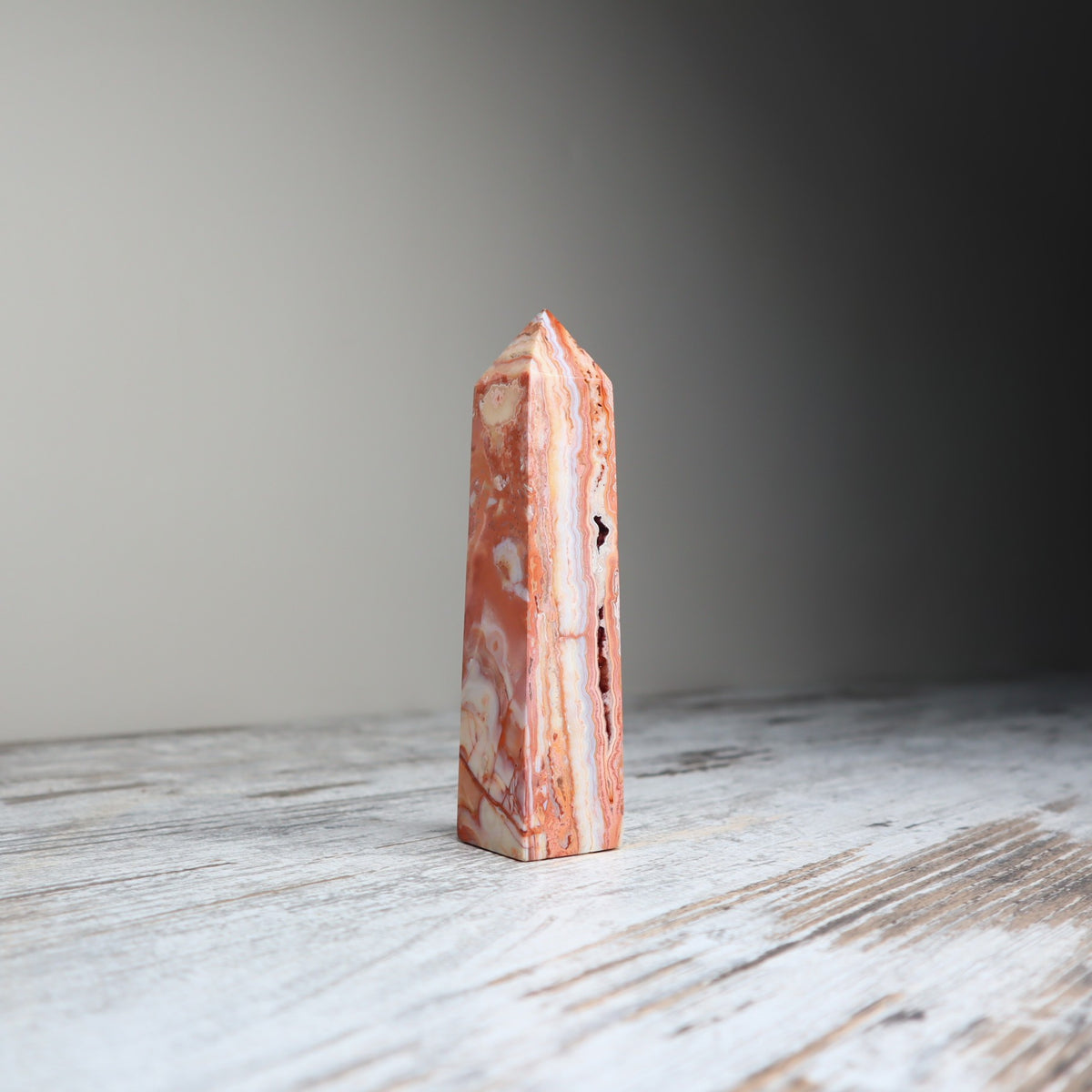Pink Crazy Lace Agate Tower | Joyful &amp; Heart-Healing