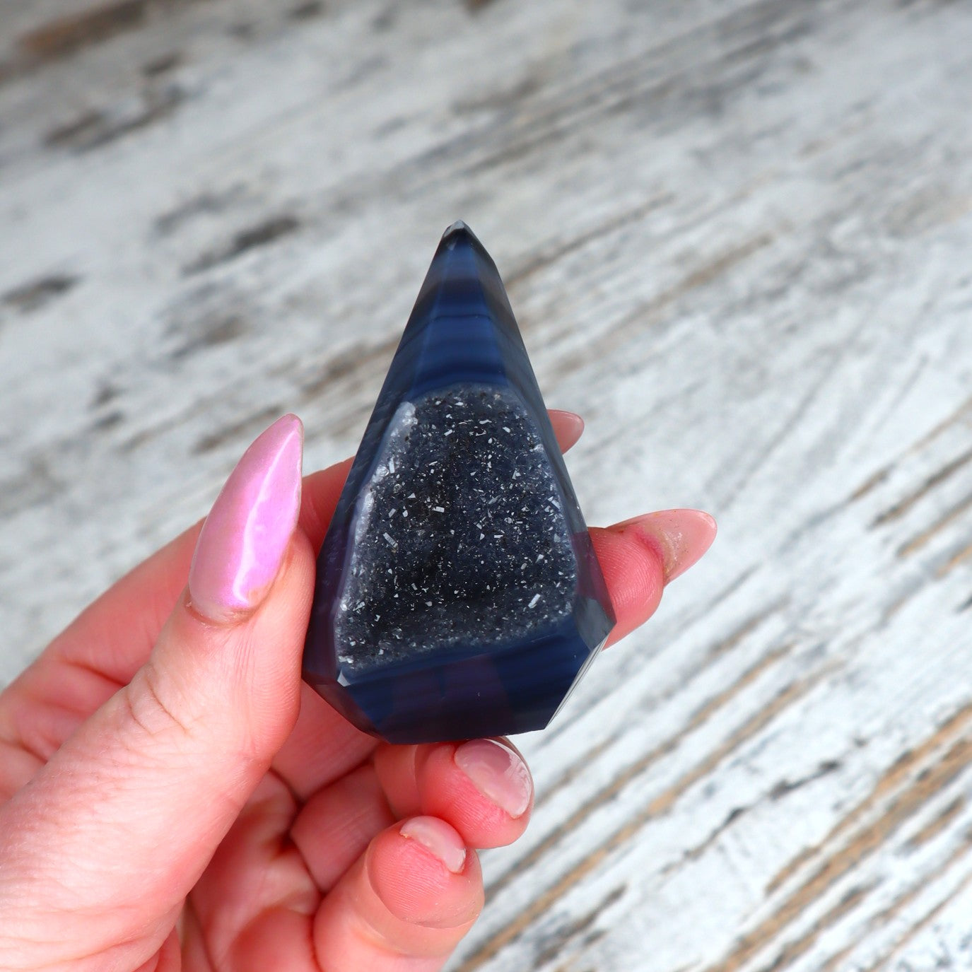 Midnight Druzy Agate Diamond | Inner Power + Protection
