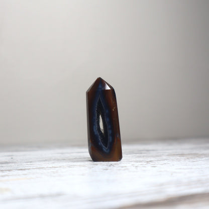 Druzy Midnight Agate Tower | Intuition + Protective Balance