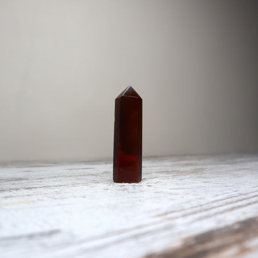 Smokey Druzy Agate Tower | Inner Strength + Soothing Grounding