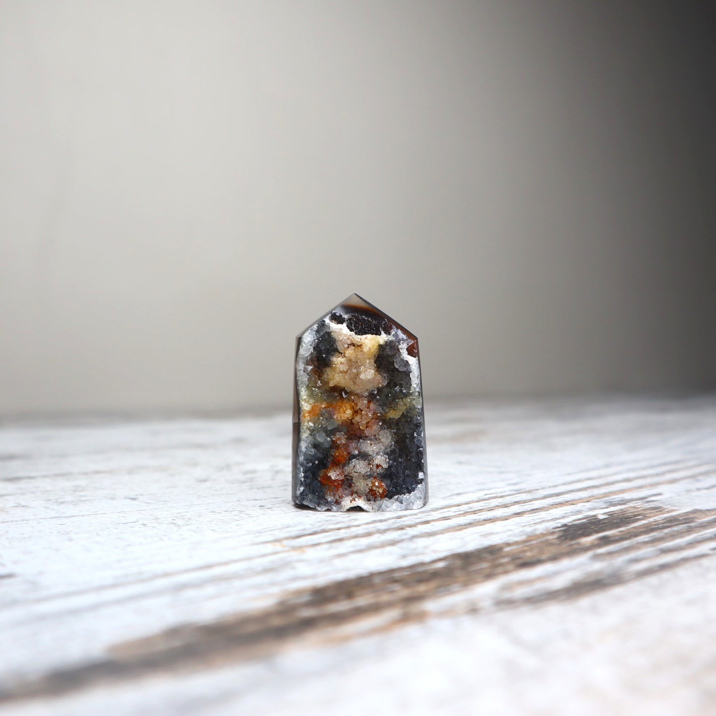 Rainbow Druzy Agate Tower | Inner Glow + Energetic Harmony