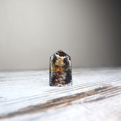 Rainbow Druzy Agate Tower | Inner Glow + Energetic Harmony