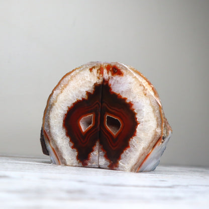 Druzy Agate & Quartz Bookends | Grounding, Strength & Energetic Protection