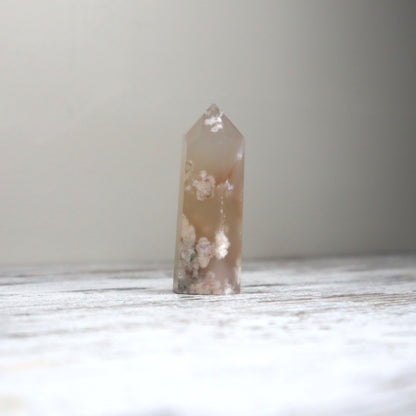 Flower Agate Point | Hope, Courage & Personal Growth