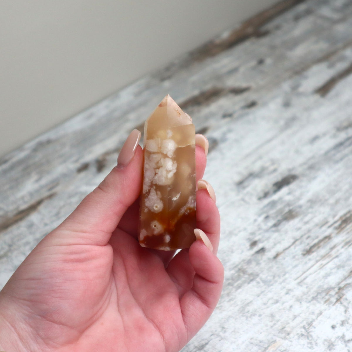 Flower Agate Point | Inner Bloom, Confidence &amp; Joy