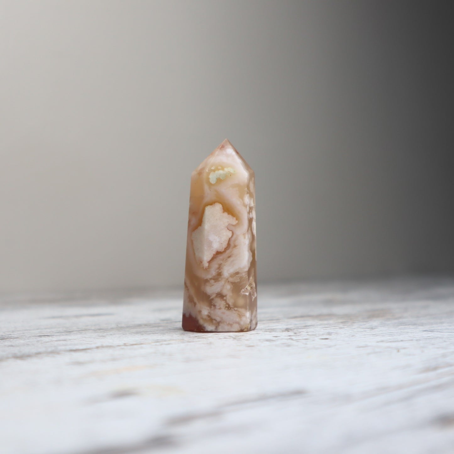 Flower Agate Point | Inner Bloom, Confidence & Joy