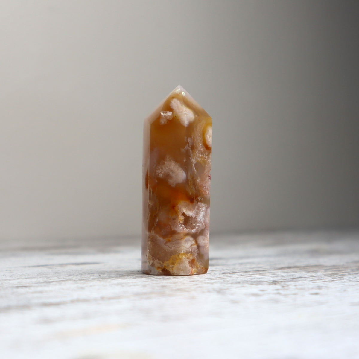 Flower Agate Point | Emotional Healing, Growth &amp; Possibility
