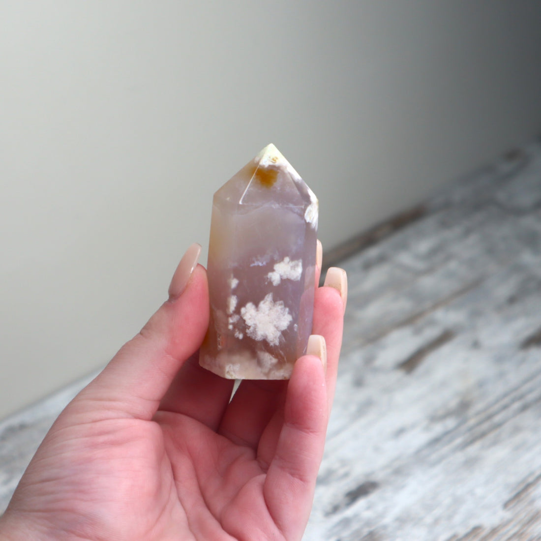 Flower Agate Point | Self-Belief, New Beginnings &amp; Blooming Potential