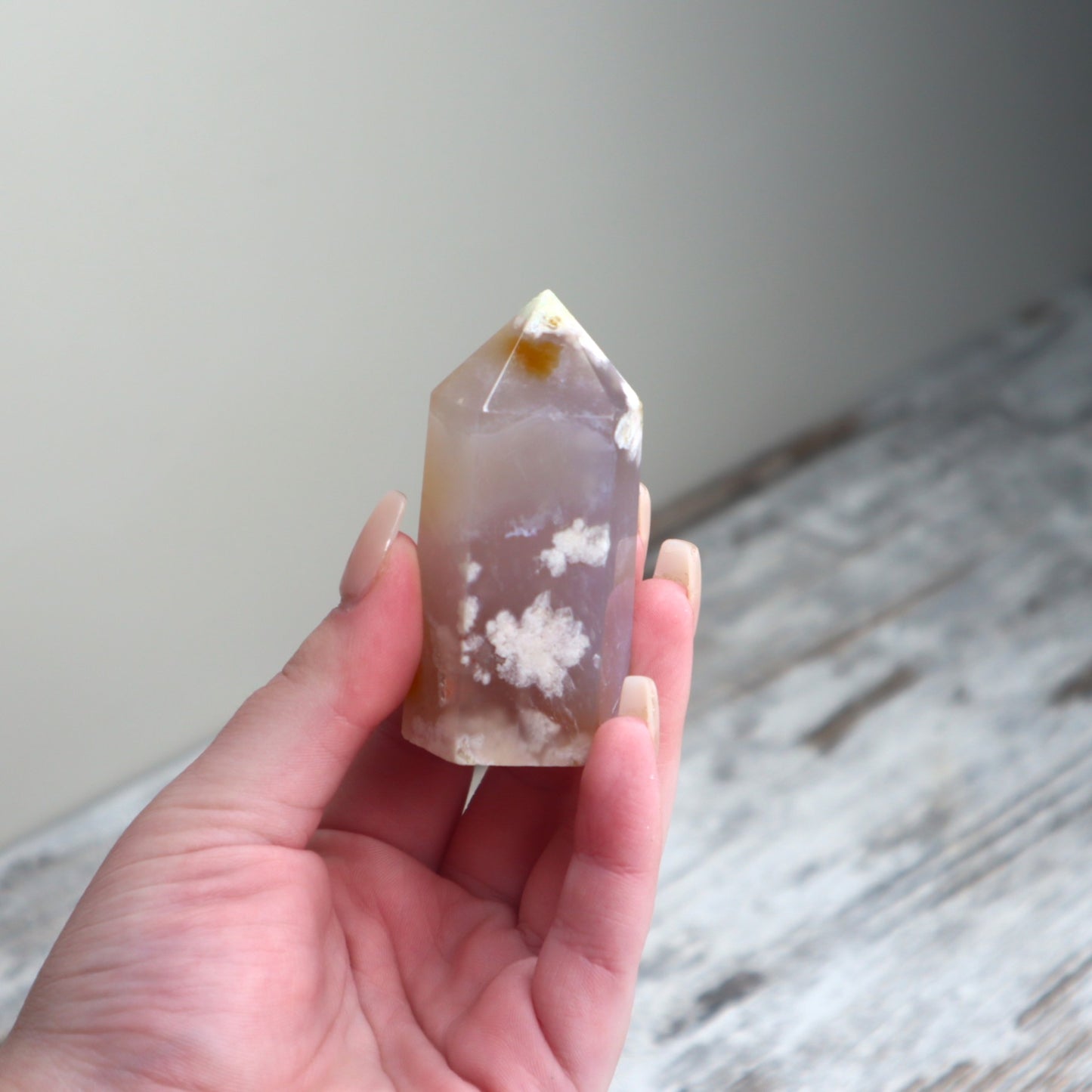 Flower Agate Point | Self-Belief, New Beginnings & Blooming Potential