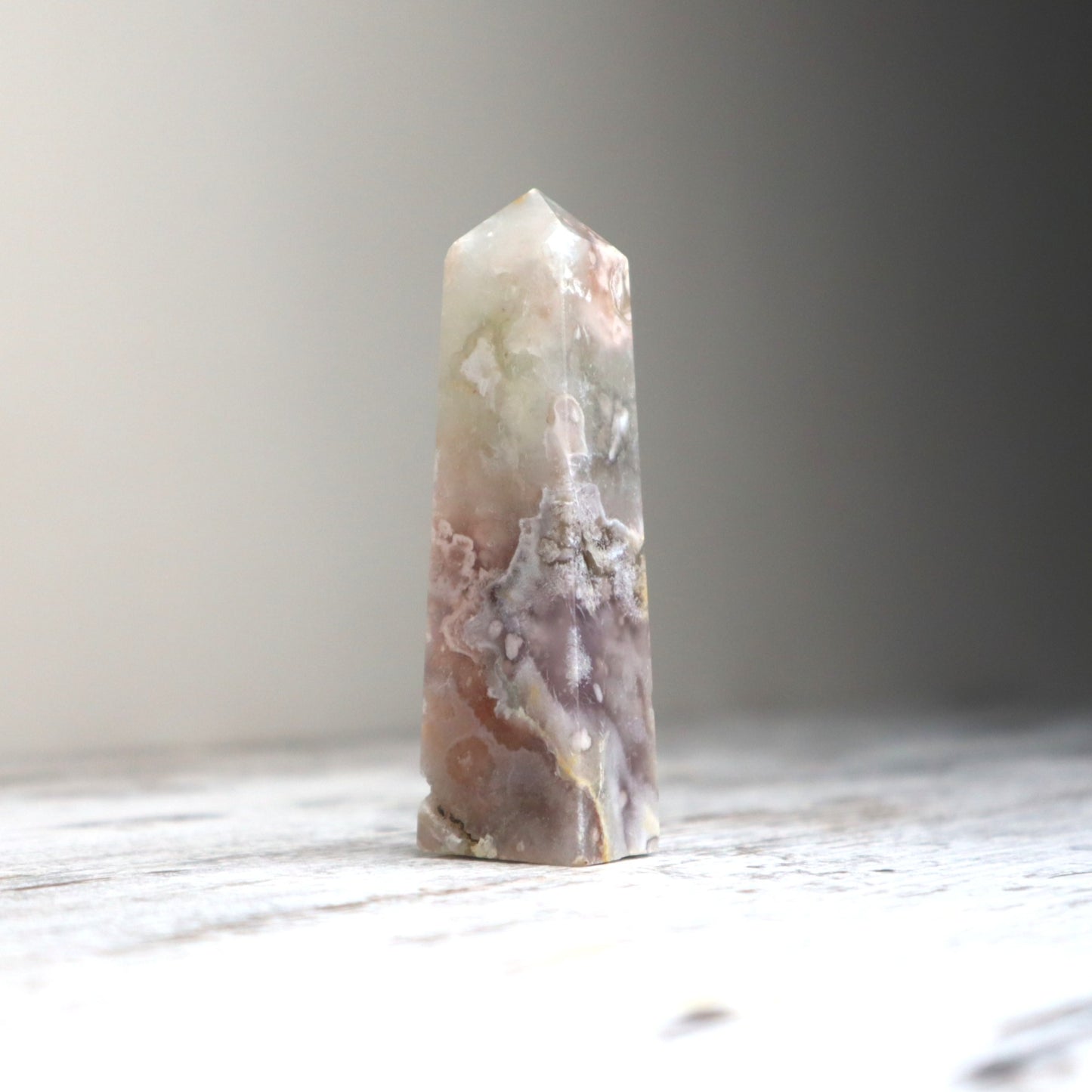 Flower Agate Tower | Growth, New Beginnings & Heart Awakening