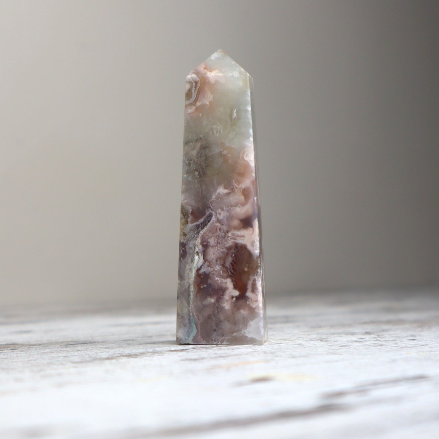 Flower Agate Tower | Growth, New Beginnings & Heart Awakening