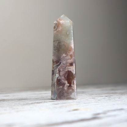 Flower Agate Tower | Growth, New Beginnings & Heart Awakening