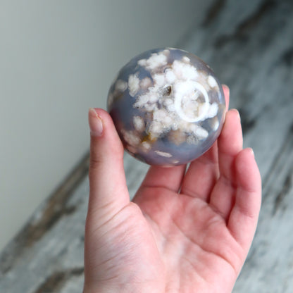 Flower Agate Sphere | Growth, Inner Strength &amp; New Beginnings