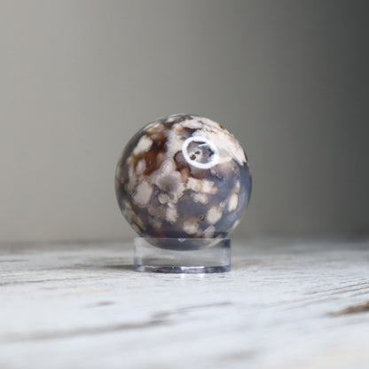 Flower Agate Sphere | Growth, Inner Strength &amp; New Beginnings