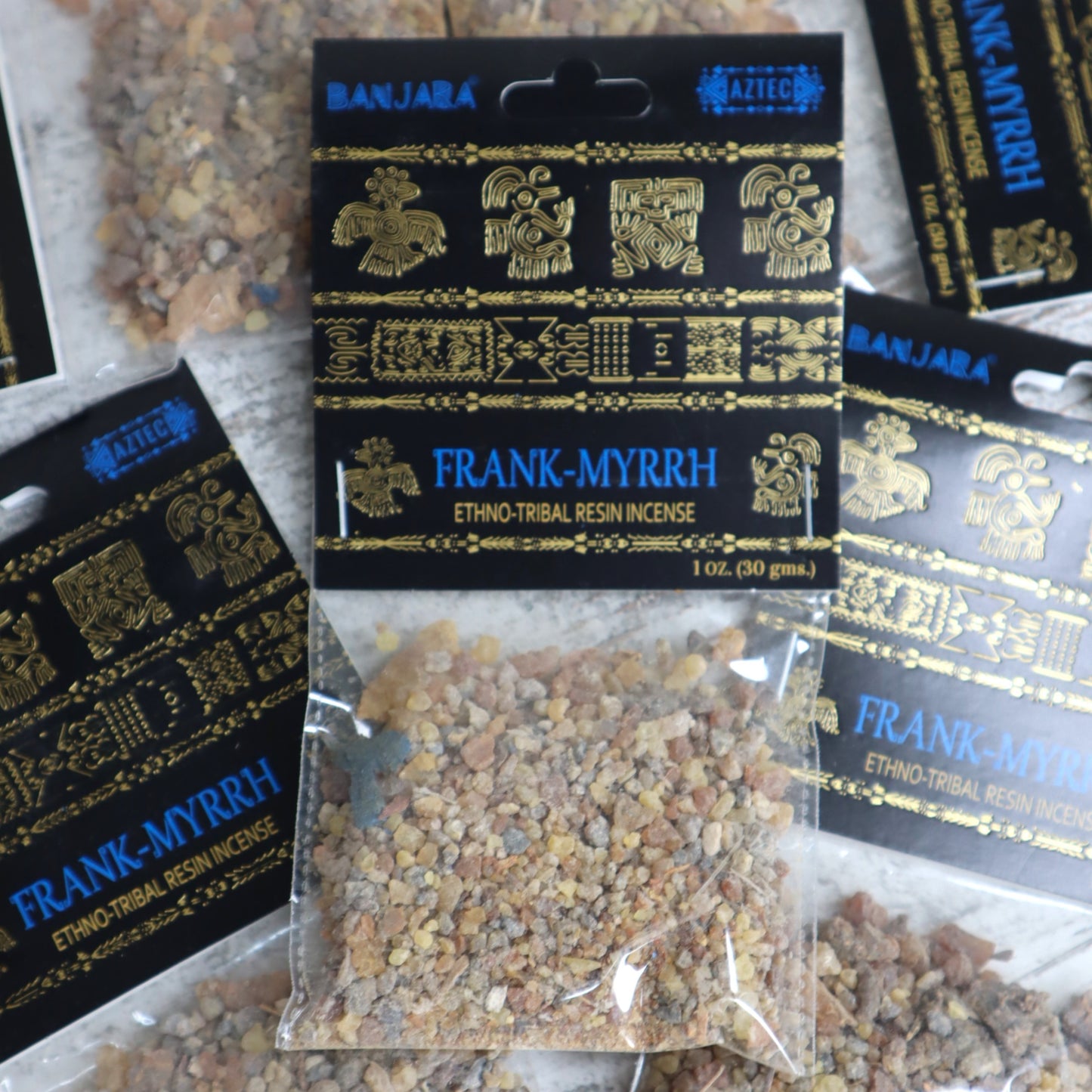 Banjara Frankincense & Myrrh Resin Incense 30g | Protection, Grounding & Connection