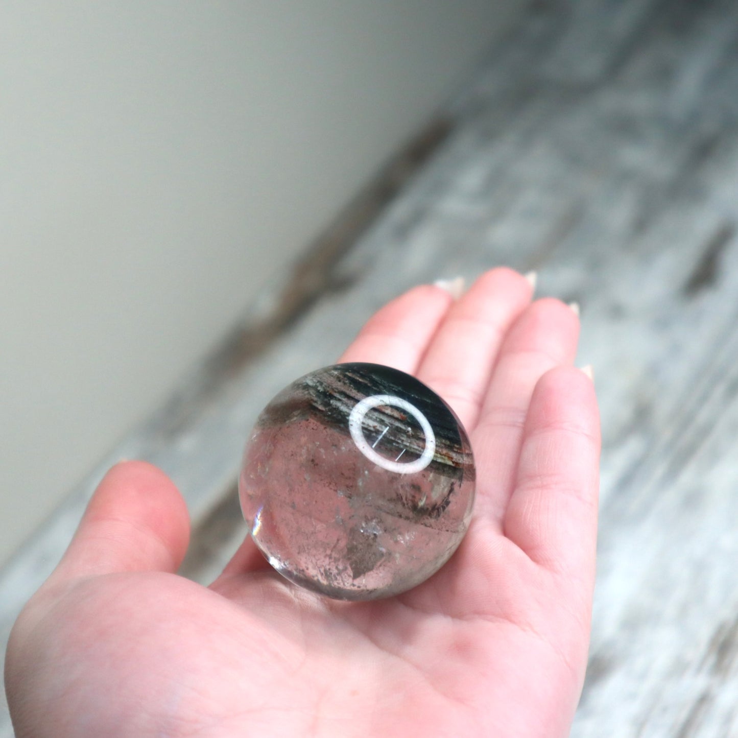 Garden Quartz (Lodolite) Sphere | Inner Worlds, Grounding & Manifestation