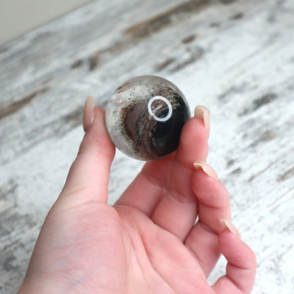 Garden Quartz (Lodolite) Sphere | Inner Worlds, Grounding & Manifestation