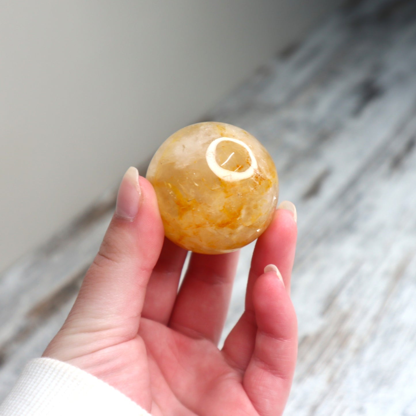 Golden Healer Quartz Sphere | Amplification, Healing & Golden Light Energy
