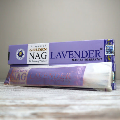 Golden Nag LAVENDER Incense