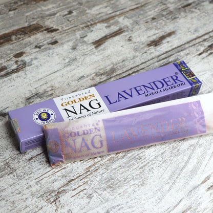 Golden Nag LAVENDER Incense