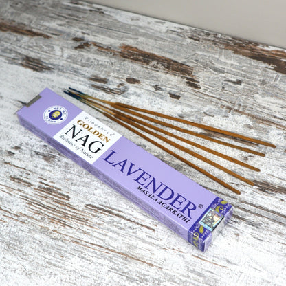 Golden Nag LAVENDER Incense