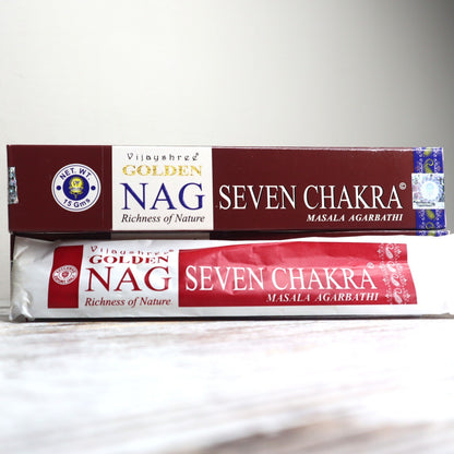 Golden Nag SEVEN CHAKRA Incense