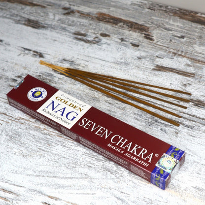 Golden Nag SEVEN CHAKRA Incense
