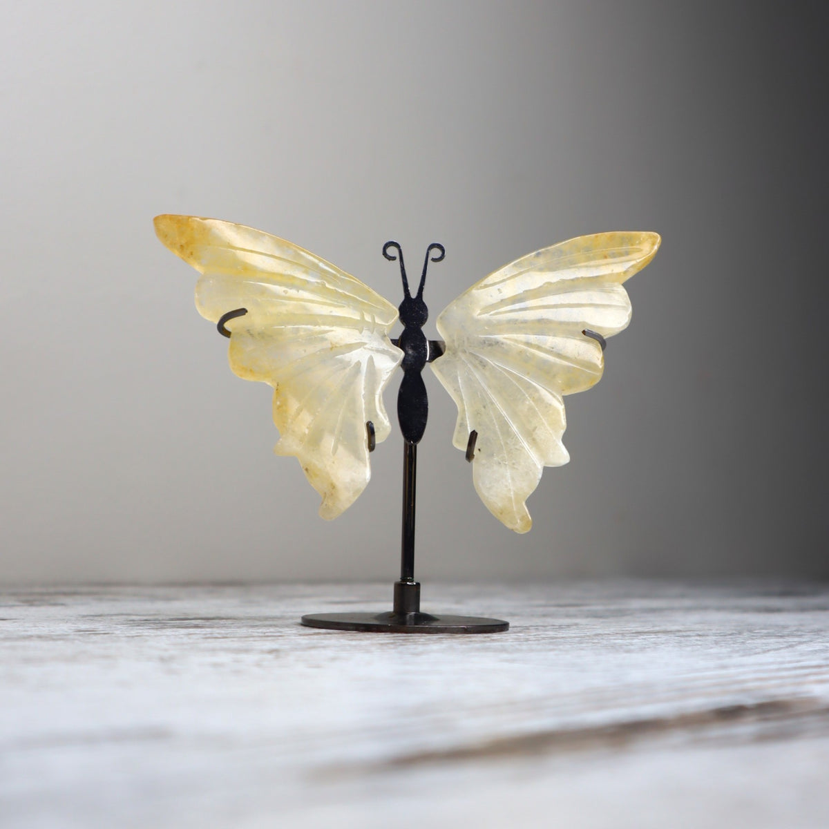 Golden Healer Butterfly on Stand | Transformation, Joy &amp; Inner Light