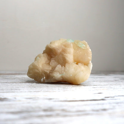 Green Apophyllite on Stilbite Cluster | Calm, Intuition &amp; Heart-Centred Clarity